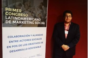 El docente Marco Ríos participó con una ponencia en el Primer Congreso Lationamericano de Marketing  Social denominada Características y percepción de hogares con obesidad infantil en la ciudad de Cuenca-Ecuador